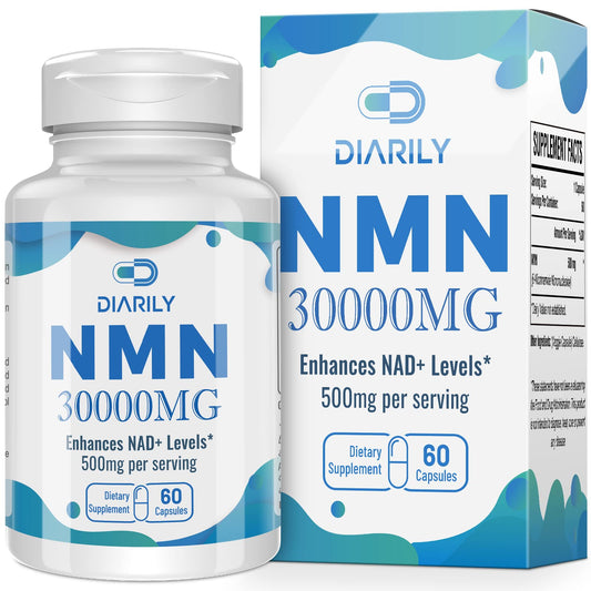 Diarily NMN 30000mg 500mg per capsule 60 Capsules 每朝一粒 60天份量