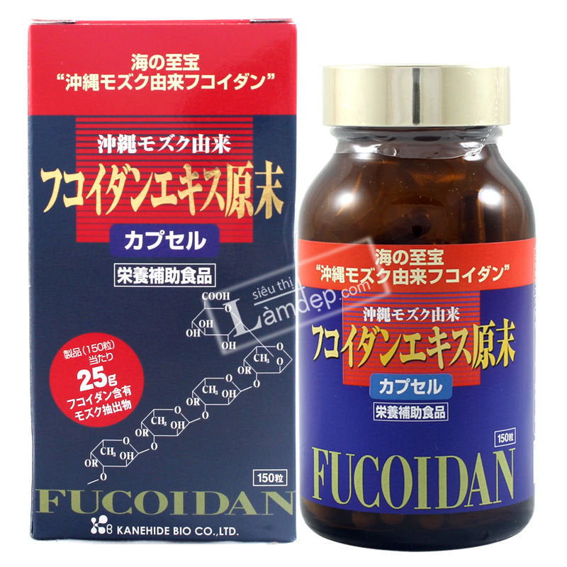 日本沖繩 金秀 褐藻糖膠 okinawa Fucoidan 300mg x 150 capsules （每瓶含 25克褐藻糖膠）